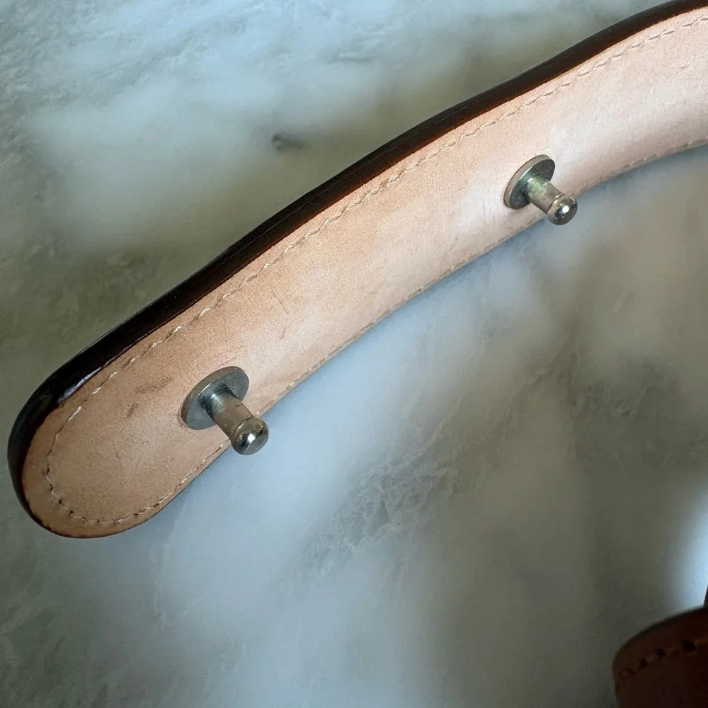 Brooks Brothers Cognac Calfskin Belt - Picture 6 of 9